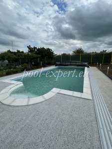 Частен басейн Styropool 10.00 x 5.00 x 1.50 м с римска стълба и мобилно покритие, гр. Търговище